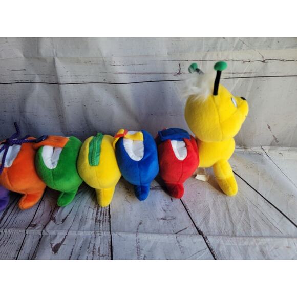 Discovery Toys Colorful Dress A Pillar Caterpillar Plush Learning Toy - Picture 2 of 10